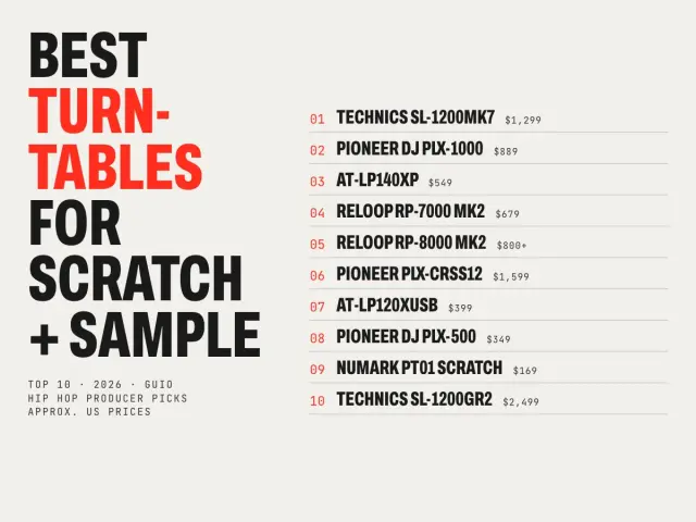 Top 10 best turntables for scratching and sampling in 2026 with approximate US prices