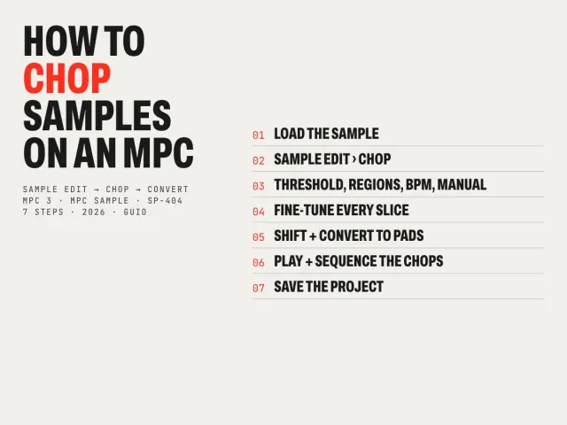 How to chop samples on an MPC in 7 steps