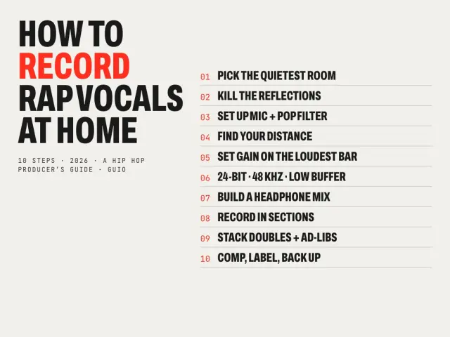 How to record rap vocals at home in 10 steps