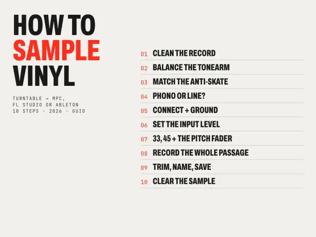 How to sample vinyl in 10 steps, from cleaning the record to clearing the sample