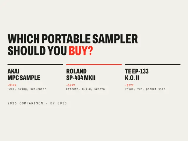 MPC Sample vs SP-404 MKII vs EP-133 K.O. II
